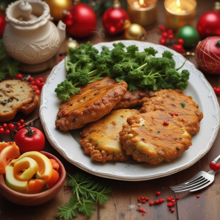 Festive Christmas Patties with a Savory Filling