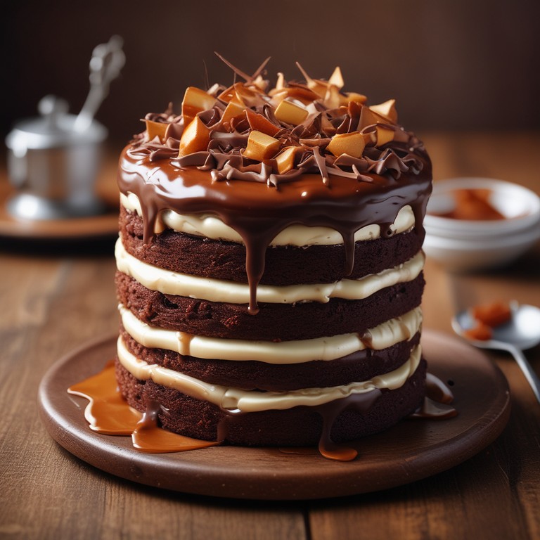 Bolo de Chocolate com Recheio de Doce de Leite