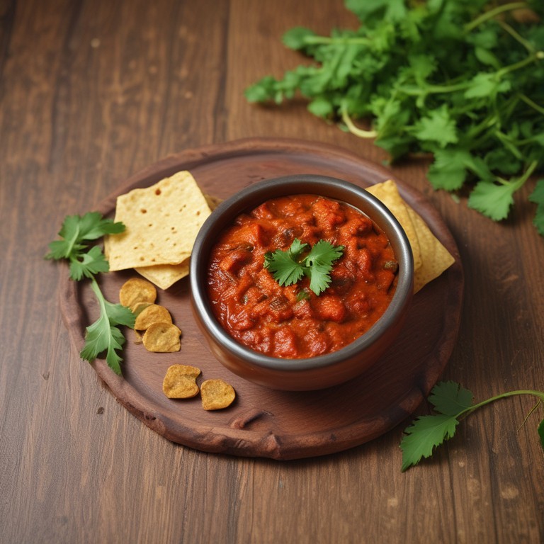 Spicy Tomato Coriander Chutney