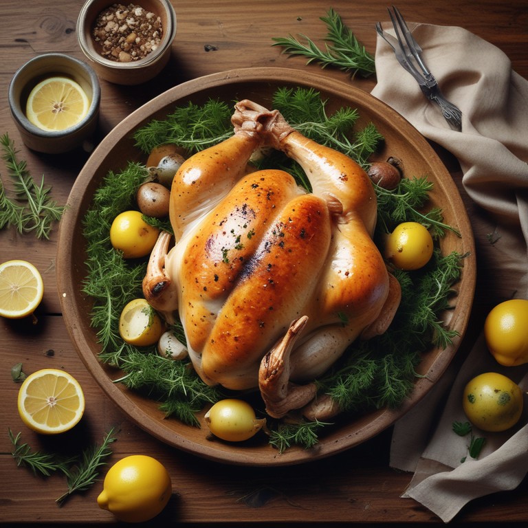 Poulet Rôti Juteux aux Saveurs Subtiles