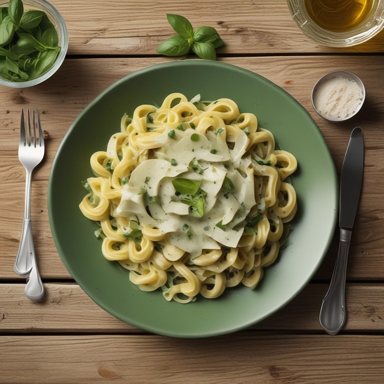 Pâtes à la Crème de Courgette et Vin Blanc