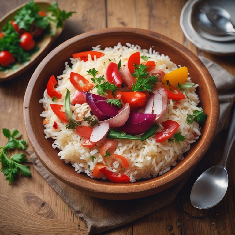 Arroz Colorido com Legumes e Trigo