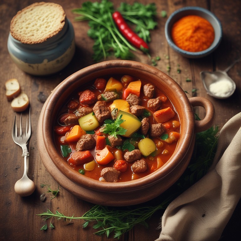 Ragoût Végétarien de Légumes et Viande