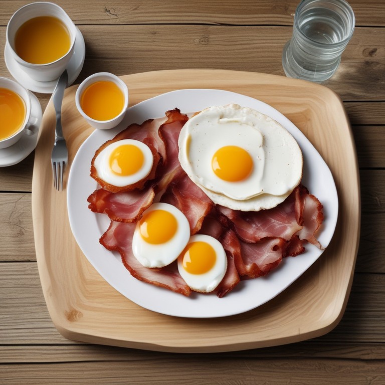 Delícia de Café da Manhã com Bacon e Presunto