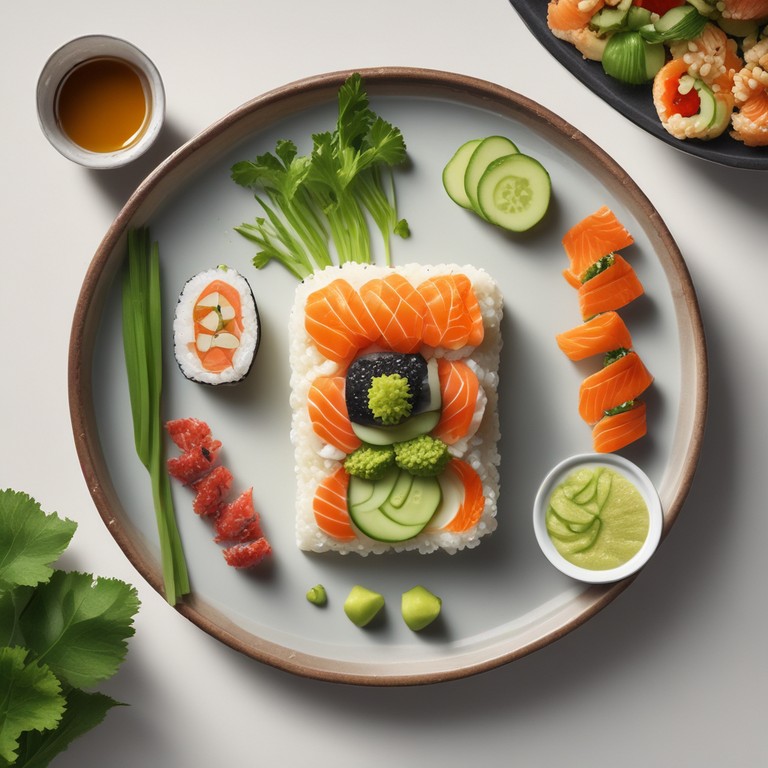 Sushi de Salmão e Camarão com Arroz Perfeito