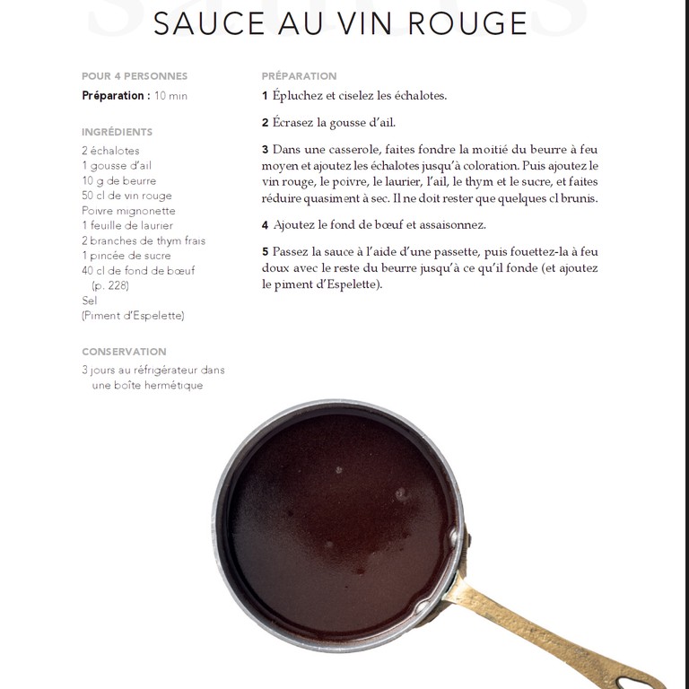 Sauce au Vin Rouge