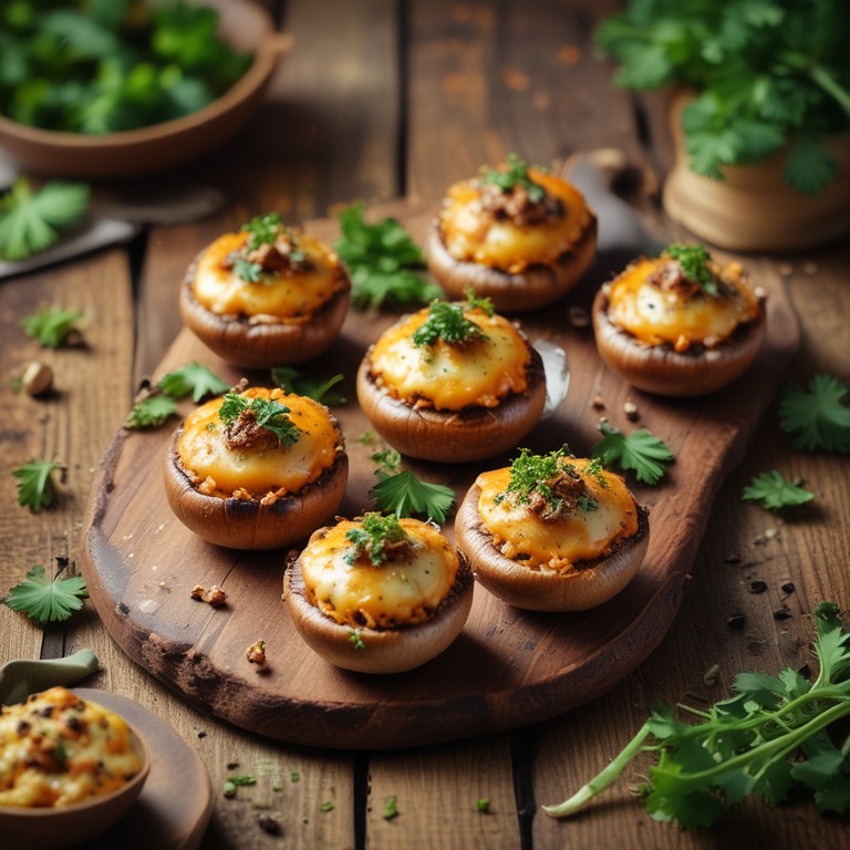 Champiñones Rellenos de Queso