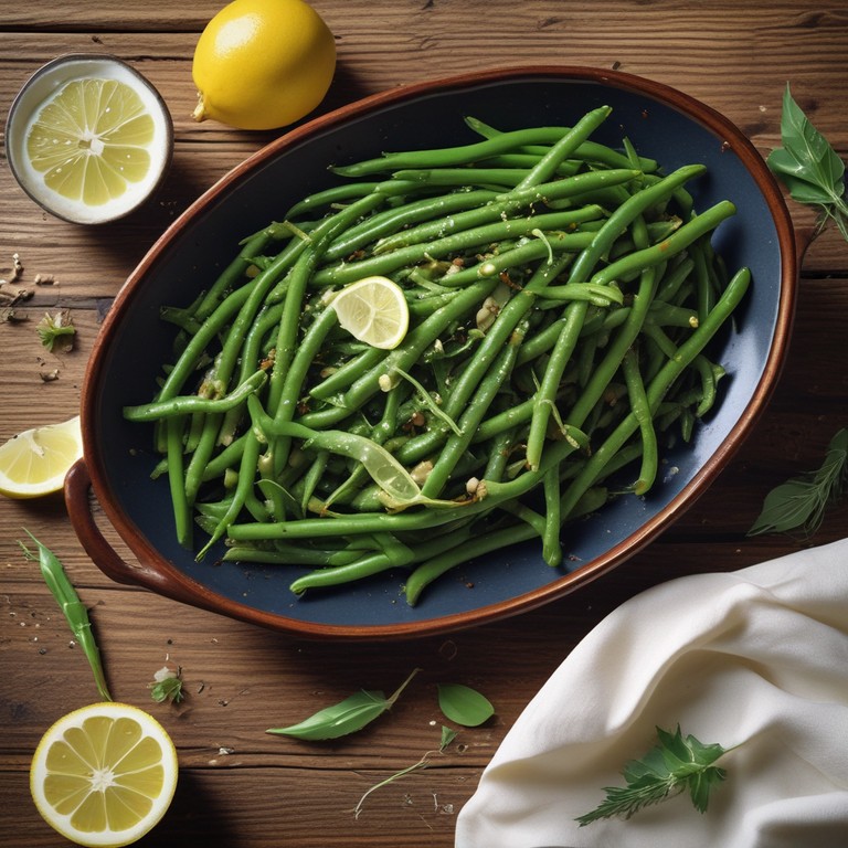 Haricots Verts Sautés à l'Ail et au Citron