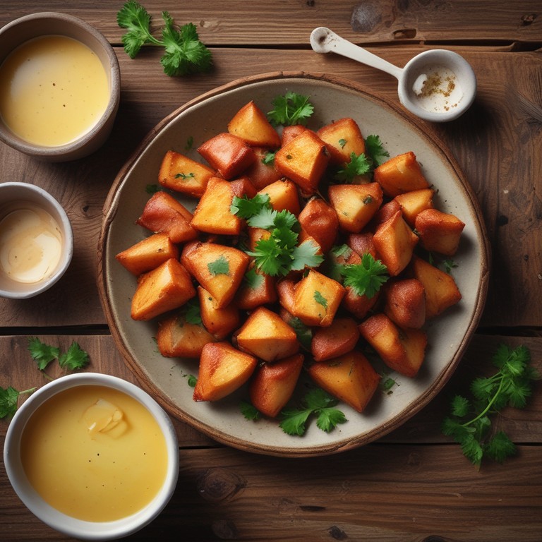 Crispy Papas Bravas with Spicy Aioli