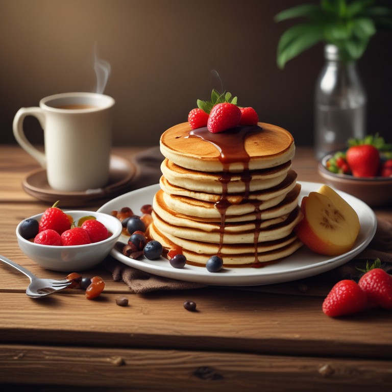 Пышные блины со сгущенкой