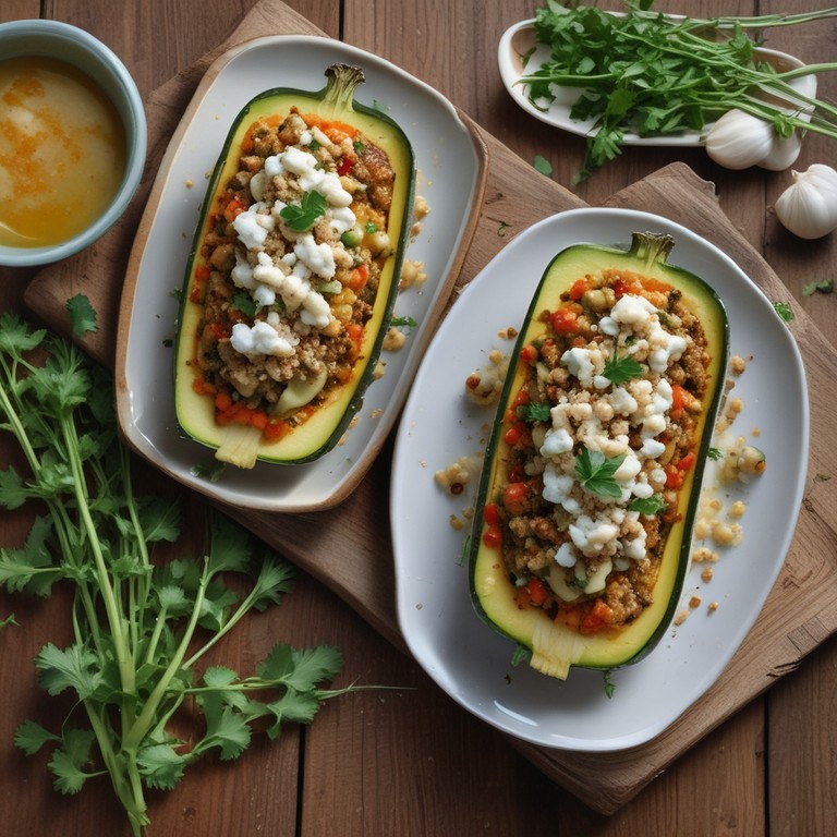 Courgettes Farcies au Quinoa et aux Légumes