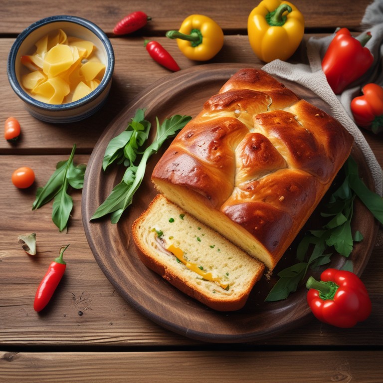 Brioche aux Poivrons Colorés