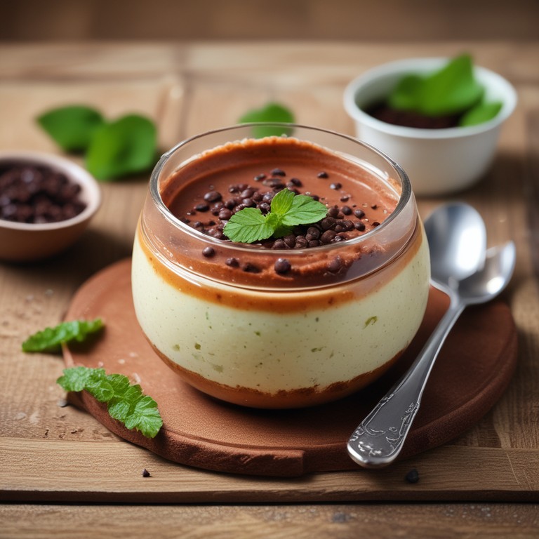 Pudim de Tapioca com Chocolate