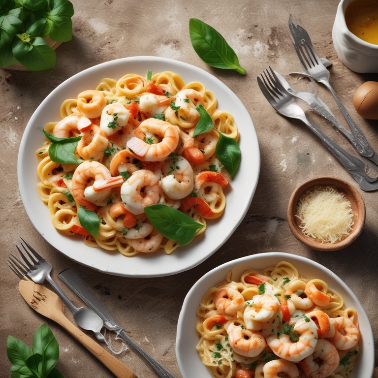 Creamy Shrimp and Ricotta Pasta