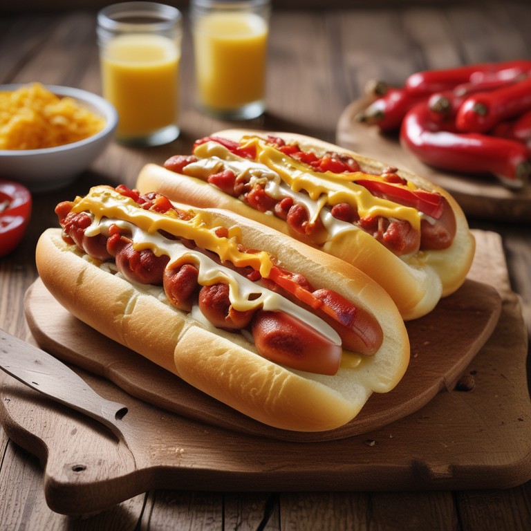 Pan Salchicha Queso con Salsa Picante - Mr. Cook