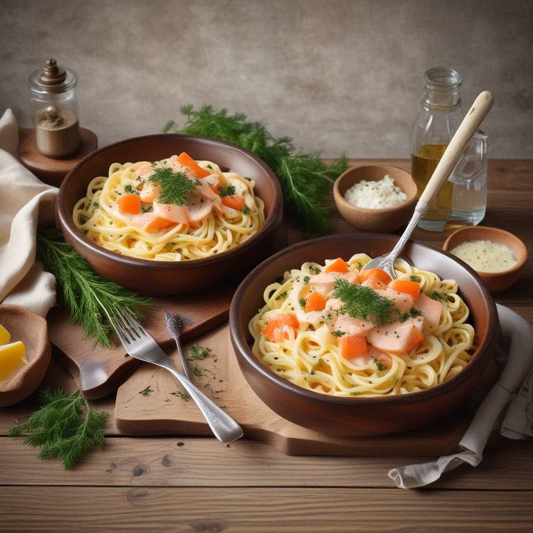 Pâtes au Saumon Fumé et Crème Fraîche