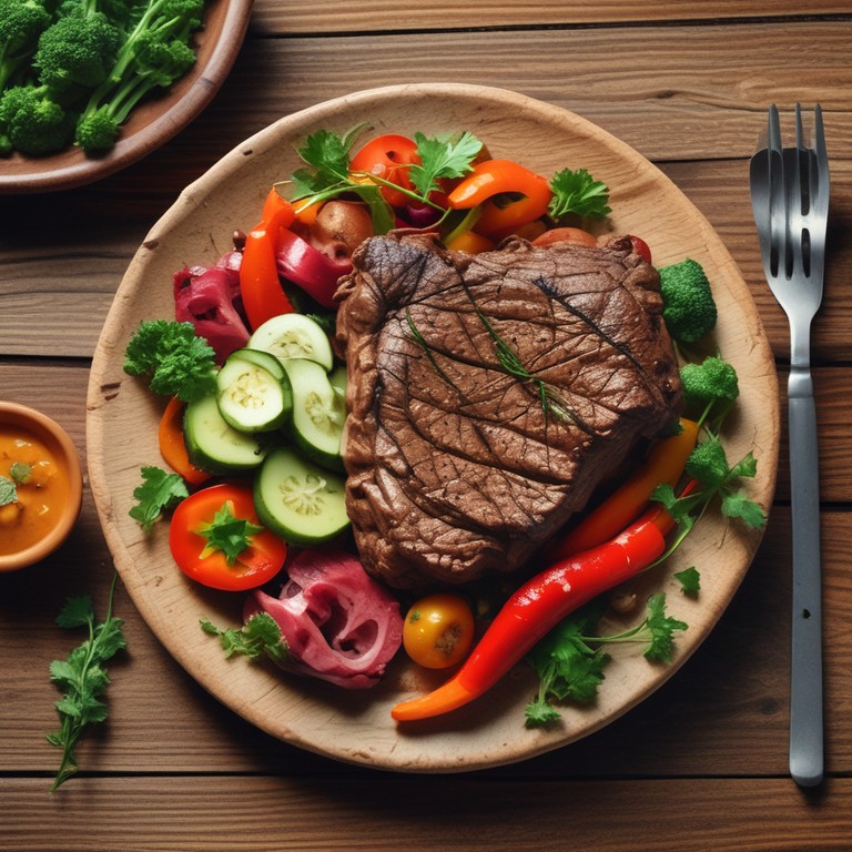 Savory Garlic Butter Beef with Sautéed Vegetables