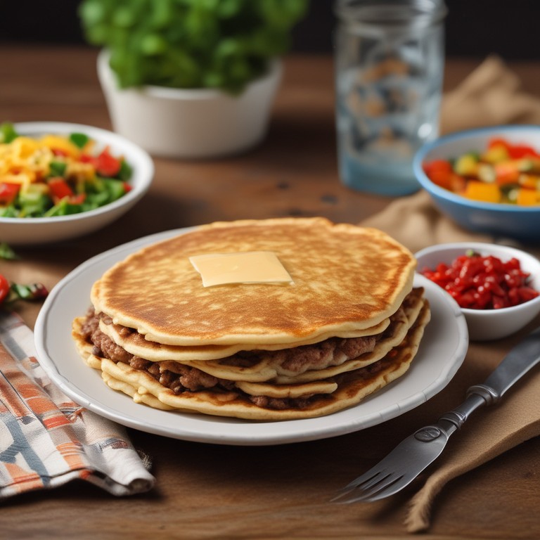 Panqueca Recheada com Carne Moída