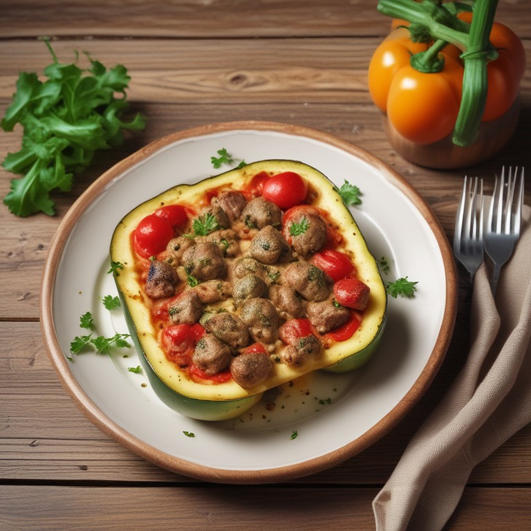 Gevulde Courgettes met Gehakt en Tomaten