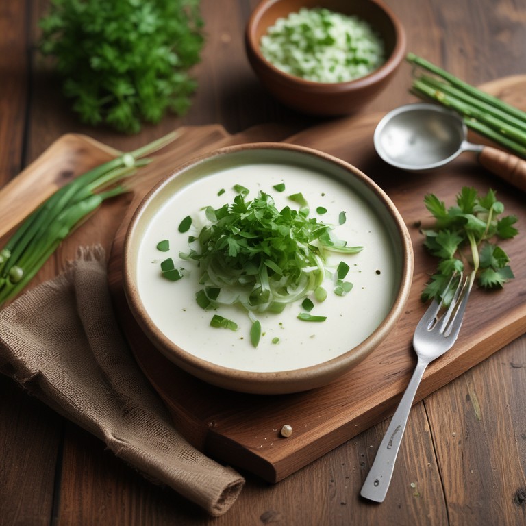 Molho de Iogurte com Cebolinha e Coentro