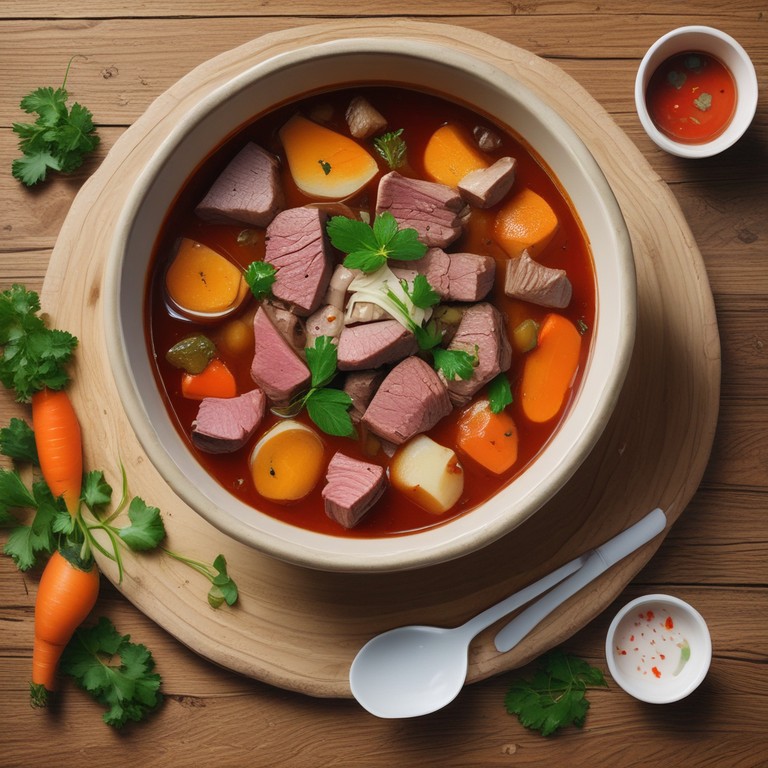 Soupe Réconfortante au Bœuf et Légumes