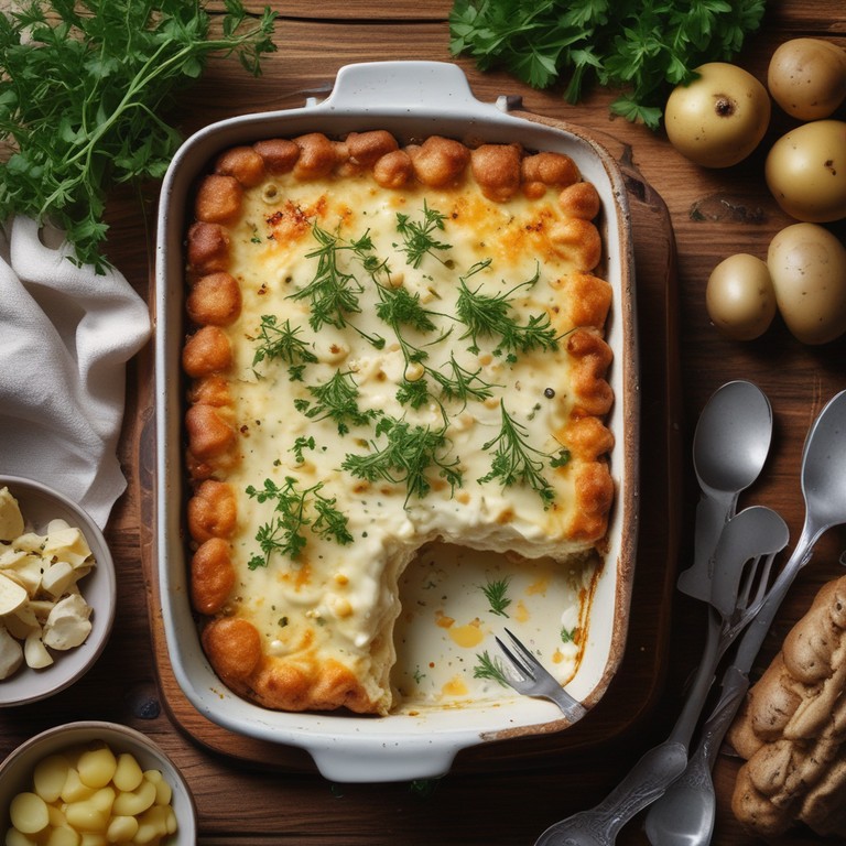 Skyr-Kartoffelauflauf mit Kräutern