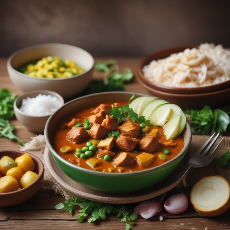 Curry de Porc au Lait de Coco et Légumes