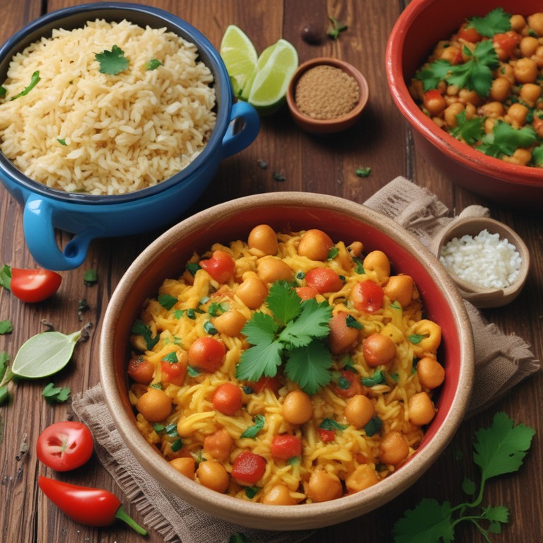 Riz aux Pois Chiches à l'Indienne