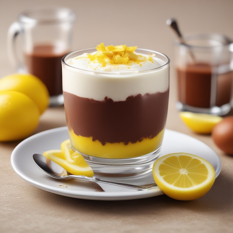Creme de Leite com Limão e Chocolate