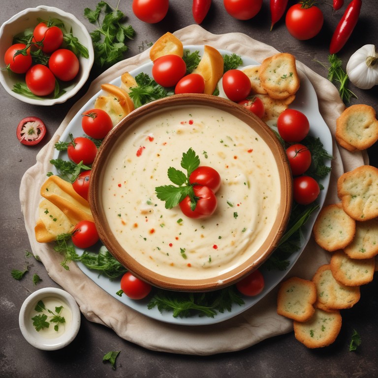 Queso Crema con Tomate Fresco y Especias