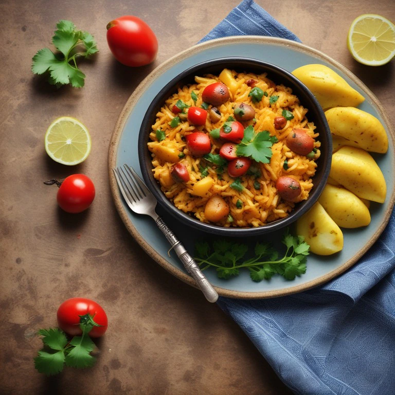 Spicy Masala Rice with Potatoes and Tomatoes - Mr. Cook