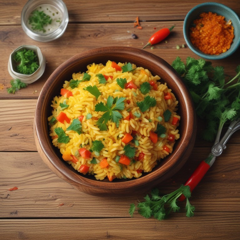 Arroz de Açafrão com Legumes