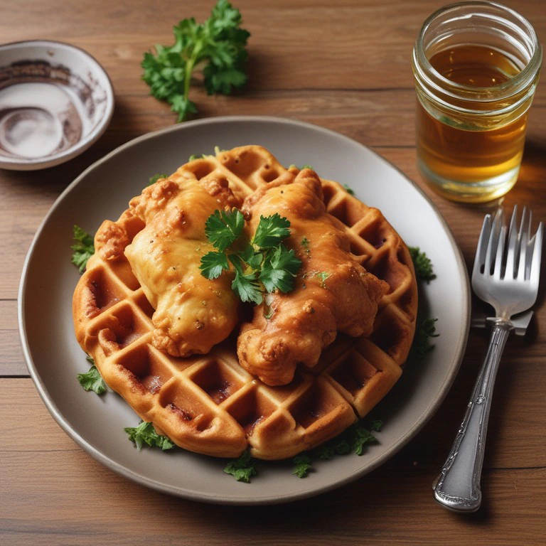 Sweet and Savory Chicken and Waffles Delight