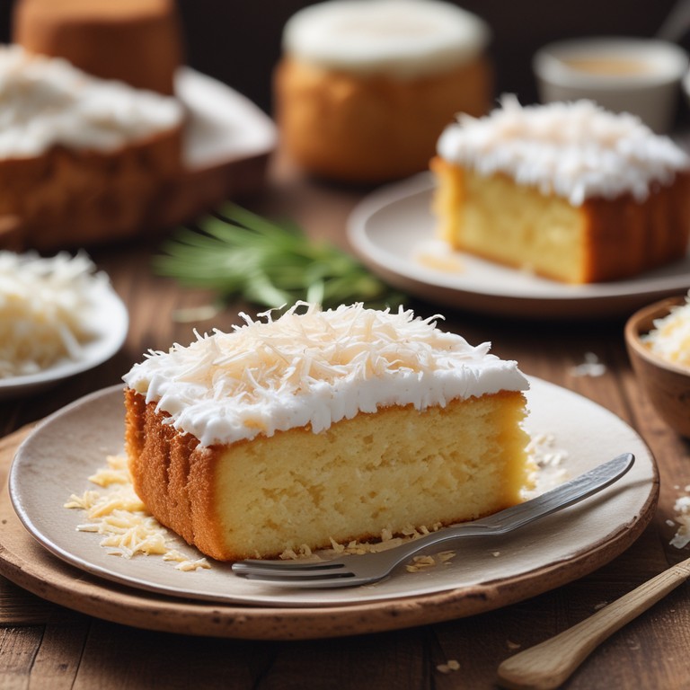 Bolo de Coco com Farinha de Trigo