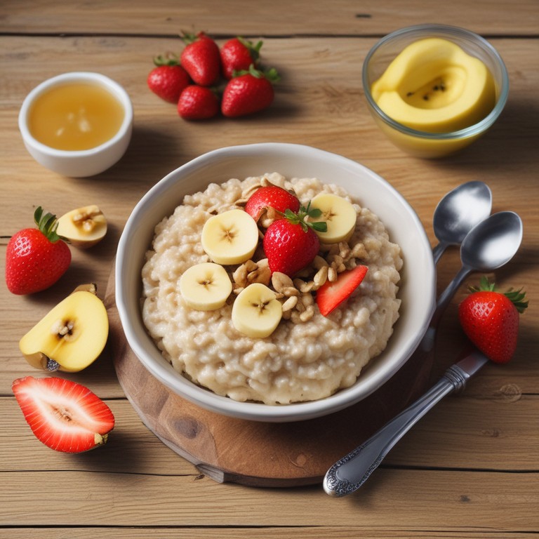 Avena Cremosa con Frutas y Miel