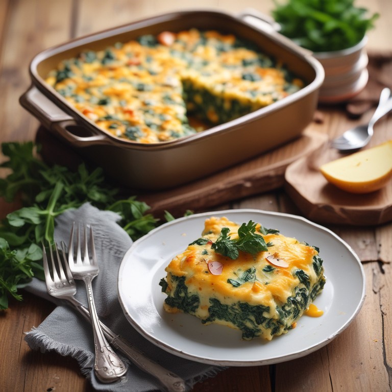 Cremiger Spinatauflauf mit Käse