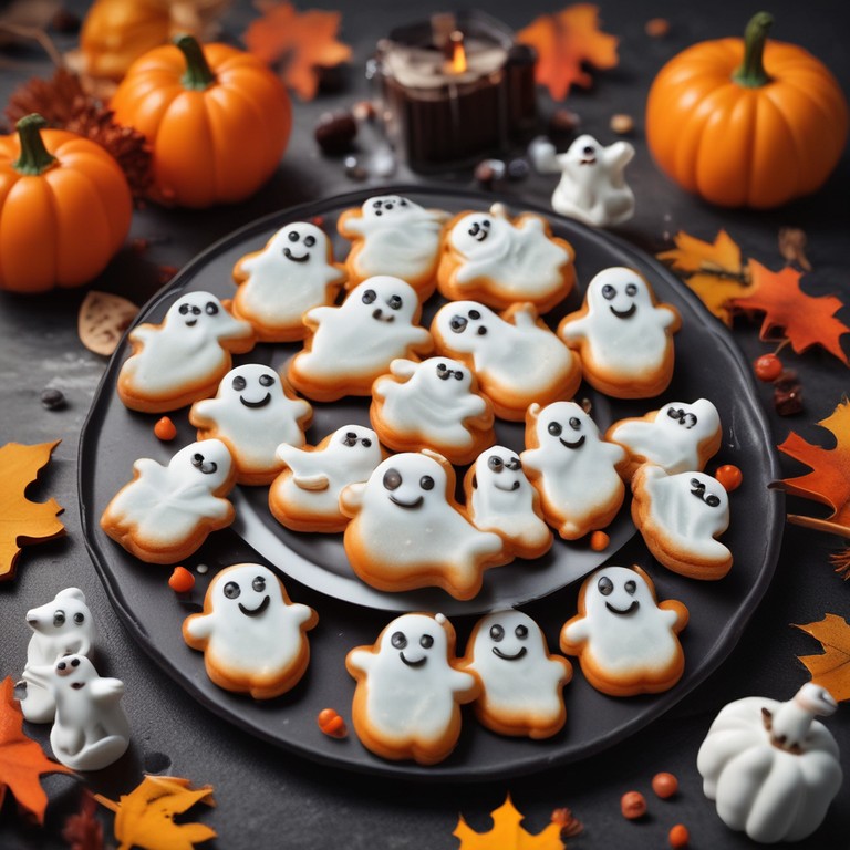 Spooky Peppa Pig Ghost Cookies