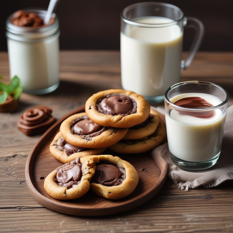 Nutella Swirl Cookies