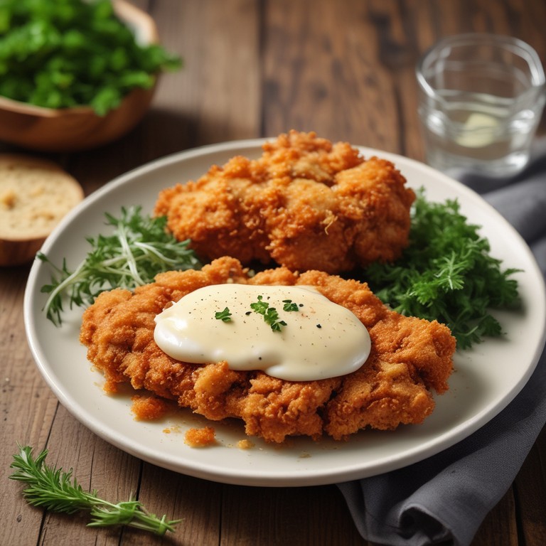 Poulet Pané à la Crème