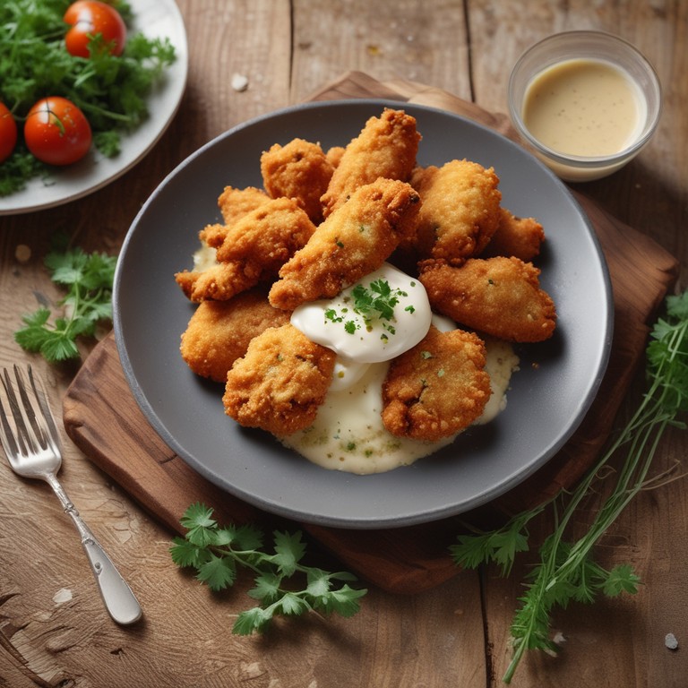 Poulet Pané à la Crème