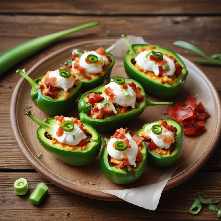 Stuffed Jalapeños with Cream Cheese and Bacon