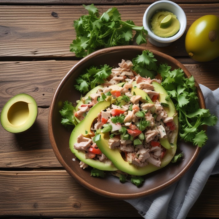 Aguacates Rellenos de Atún con Toque de Limón
