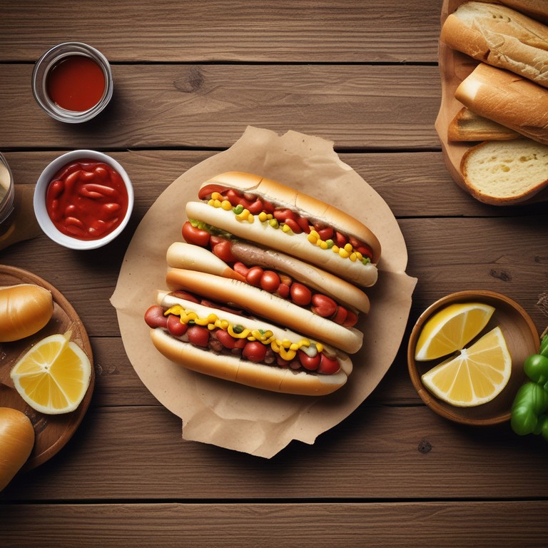 Pão com Salsicha e Milho ao Molho de Tomate