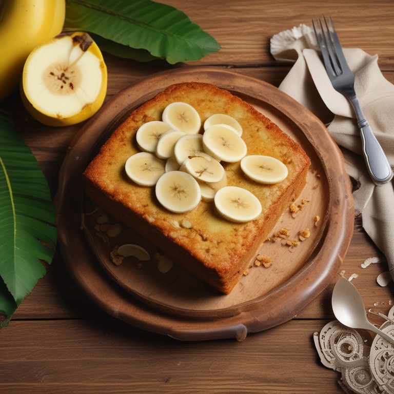 Bolo de Banana com Farinha de Mandioca