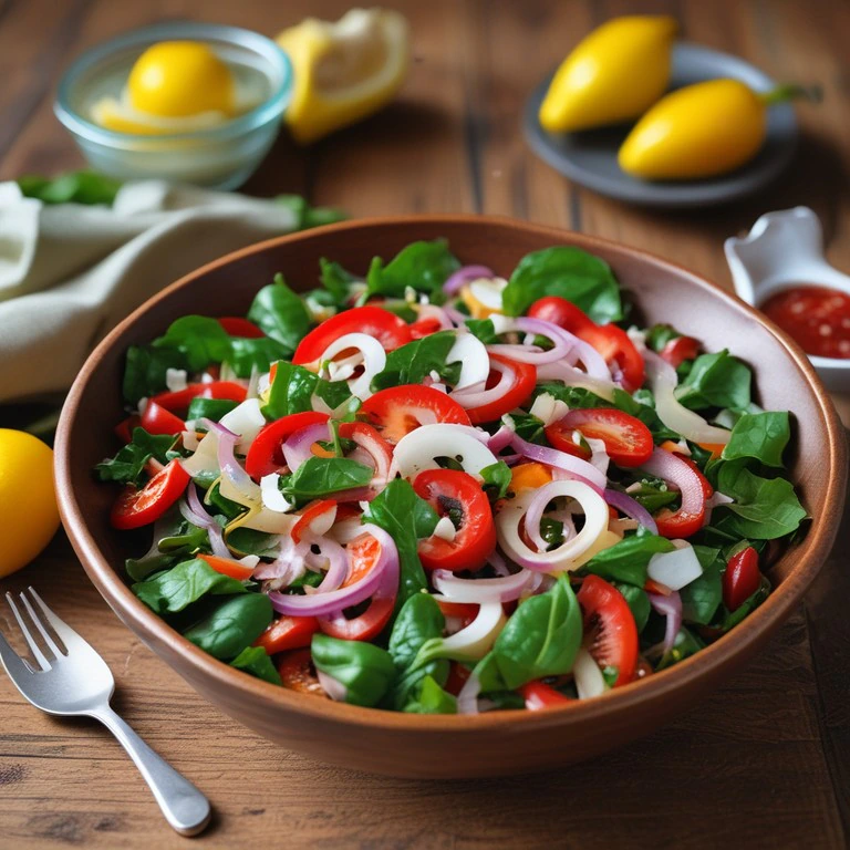 Zesty Spinach and Tomato Salad with Lemon Vinaigrette
