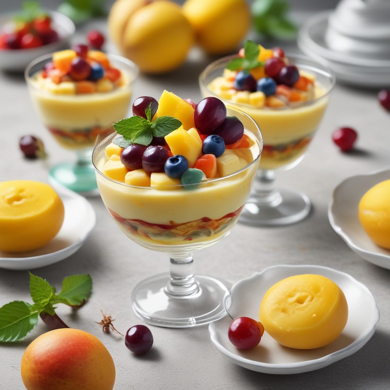 Tropical Fruit Custard Delight