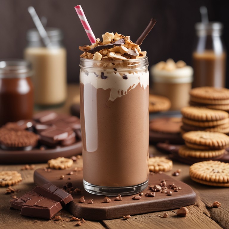 Decadent Biscuit and Chocolate Milkshake