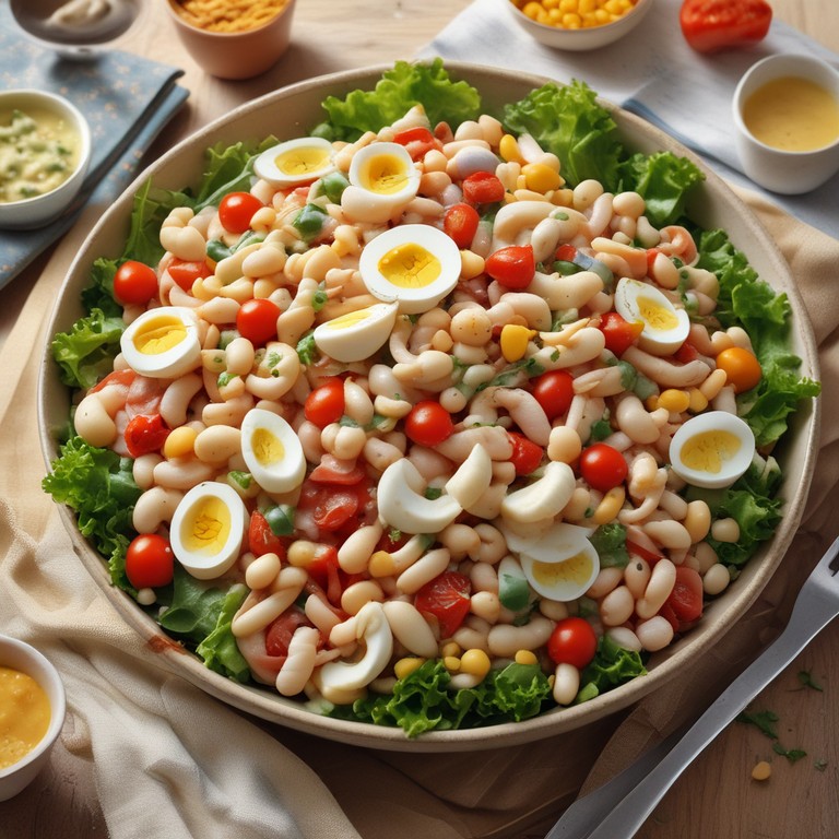 Ensalada de Alubias Blancas con Calamares y Salsa Americana