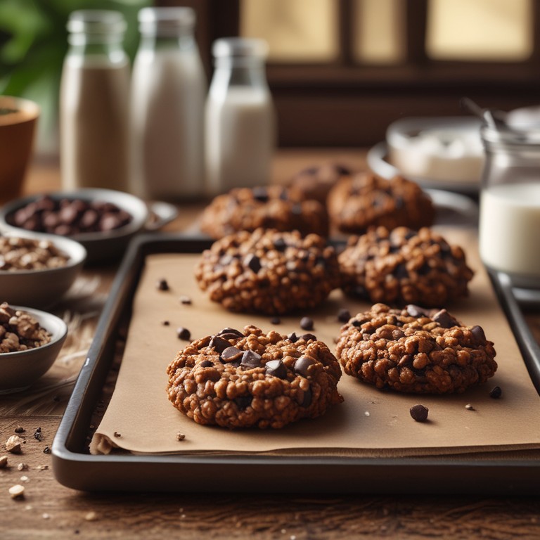 Cookies au Chocolat et Flocons d'Avoine 