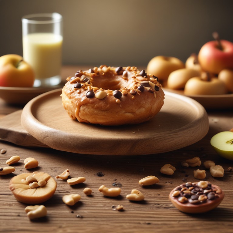 Donnuts de Manzana con Mantequilla de Maní